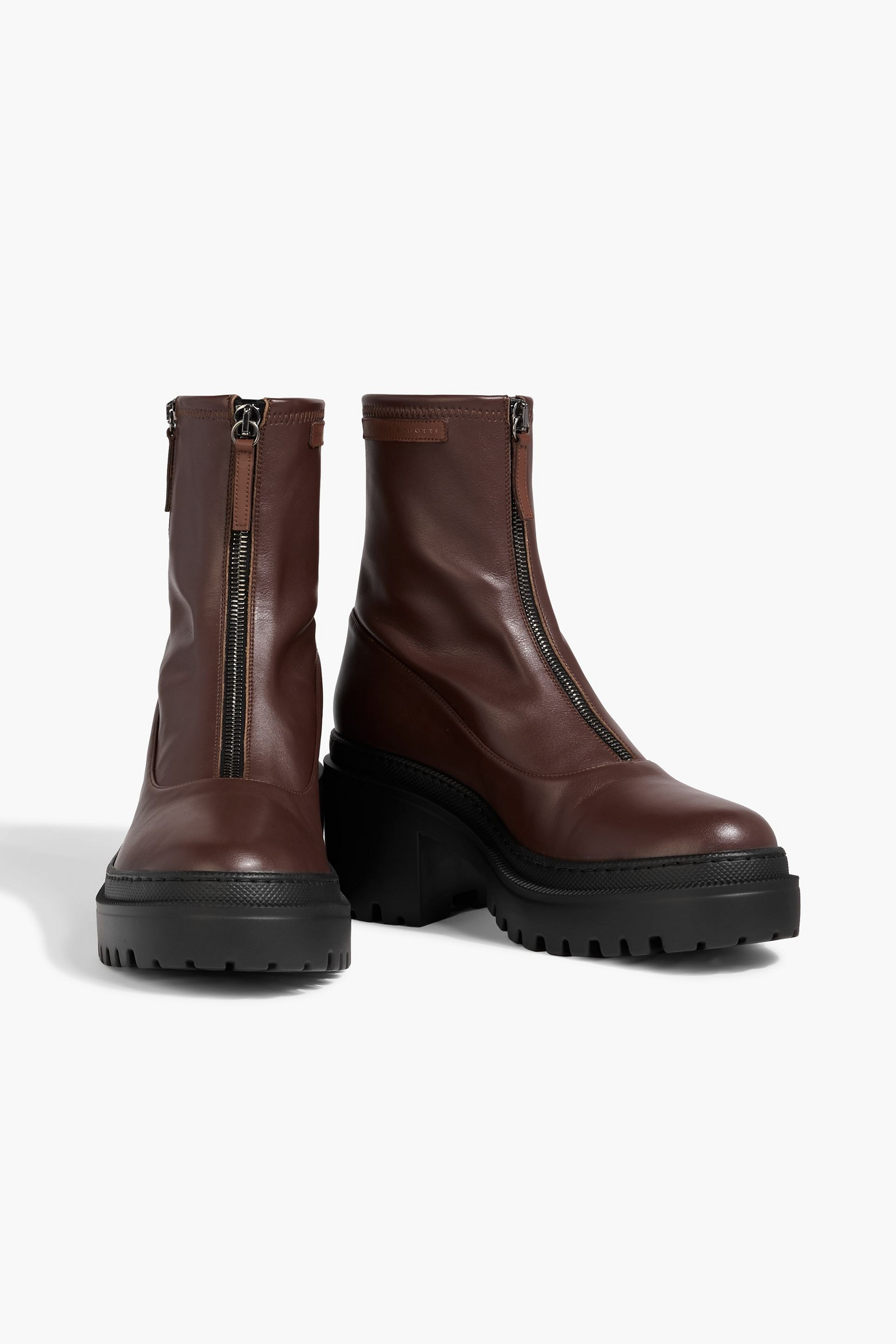 Giuseppe Zanotti - Lionora zip-detailed stretch ankle boots | Plush
