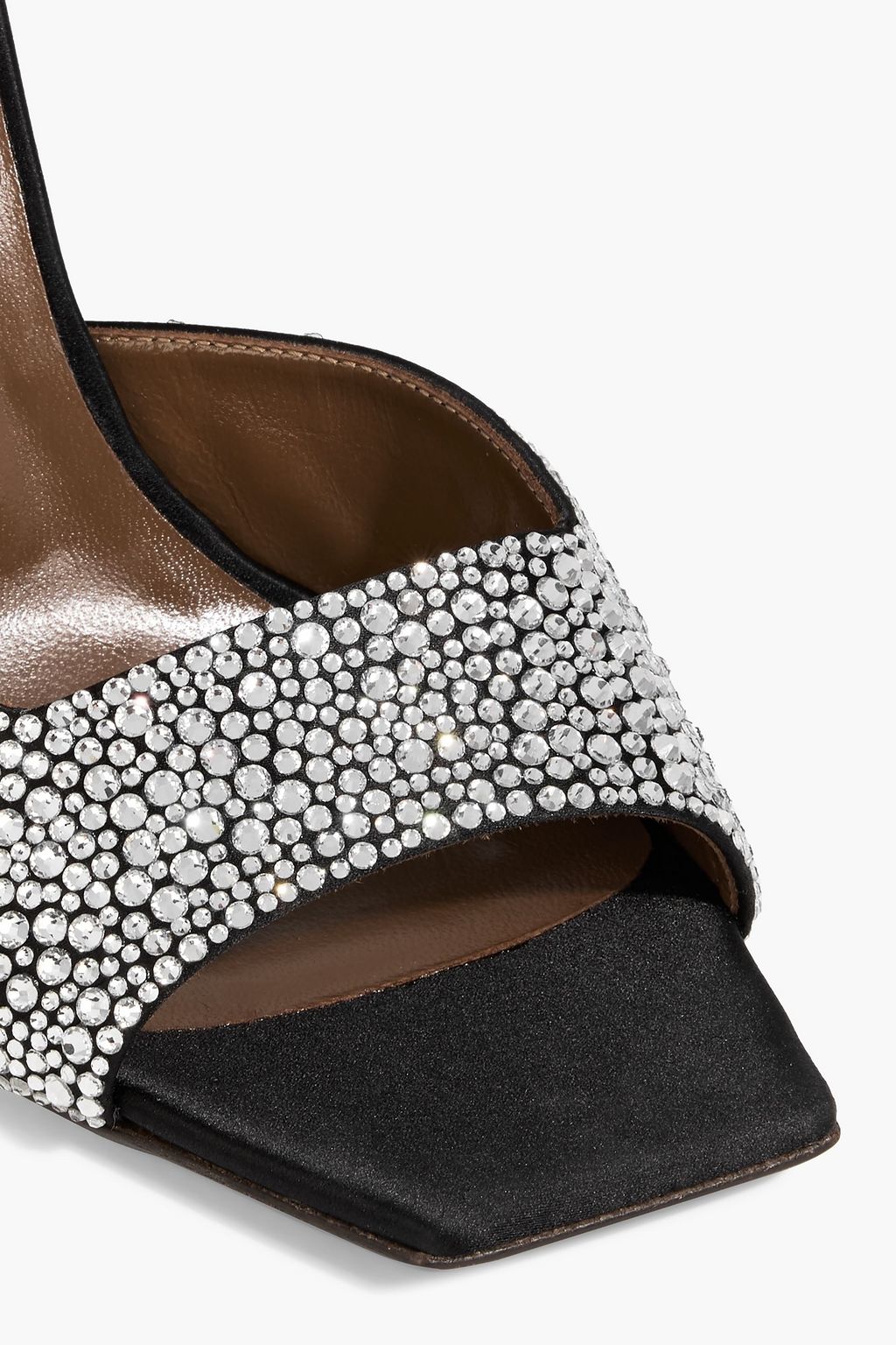 GIUSEPPE ZANOTTI Mya 105 crystal-embellished satin sandals