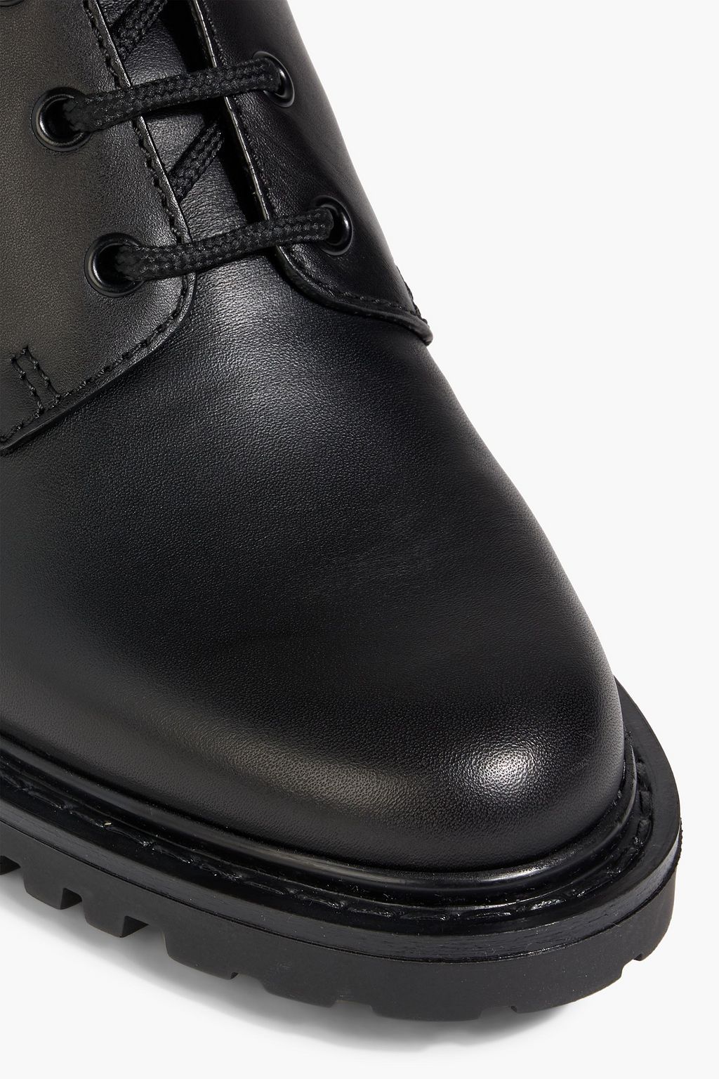 VALENTINO GARAVANI VLOGO leather combat boots