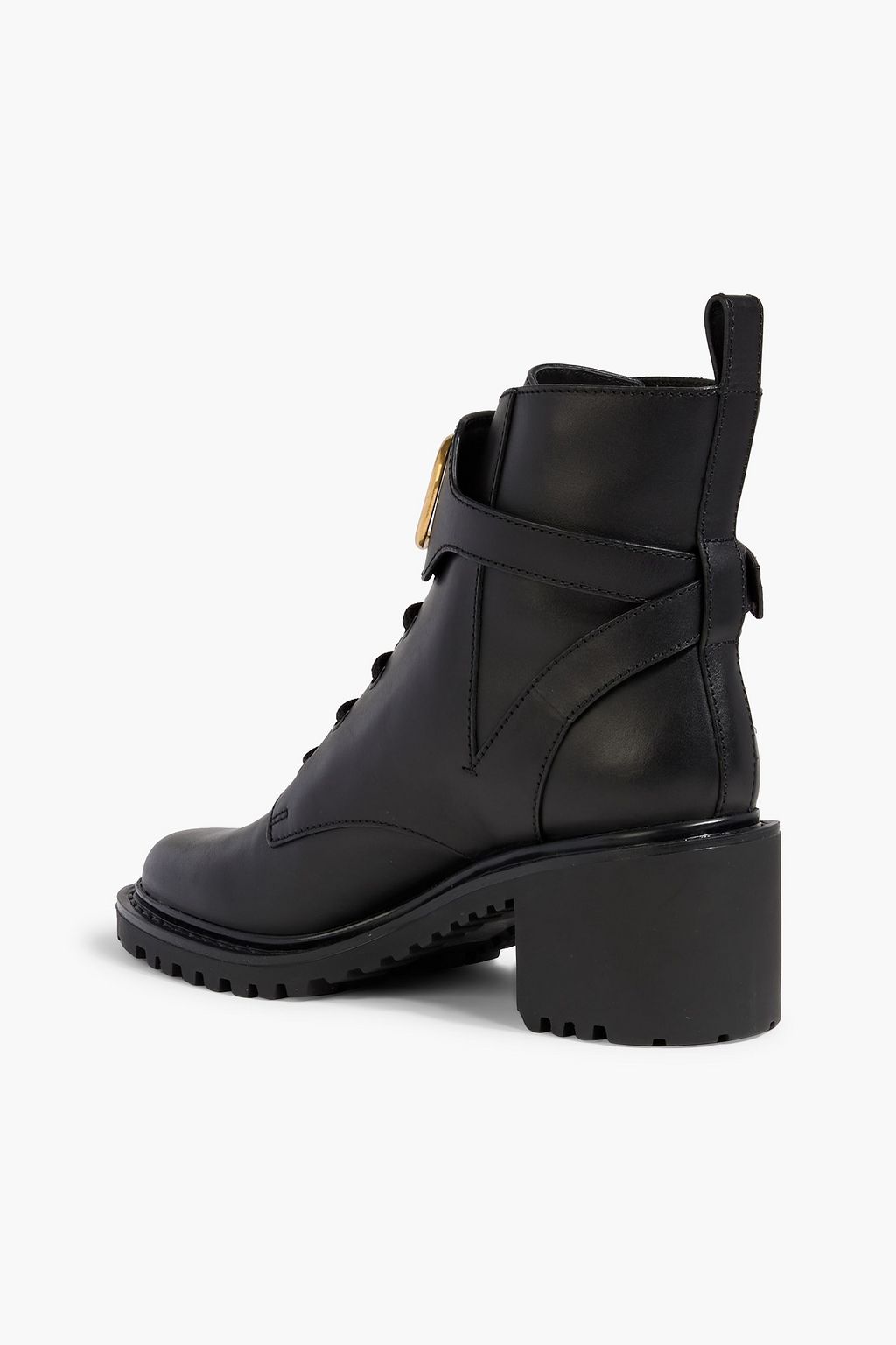 VALENTINO GARAVANI VLOGO leather combat boots