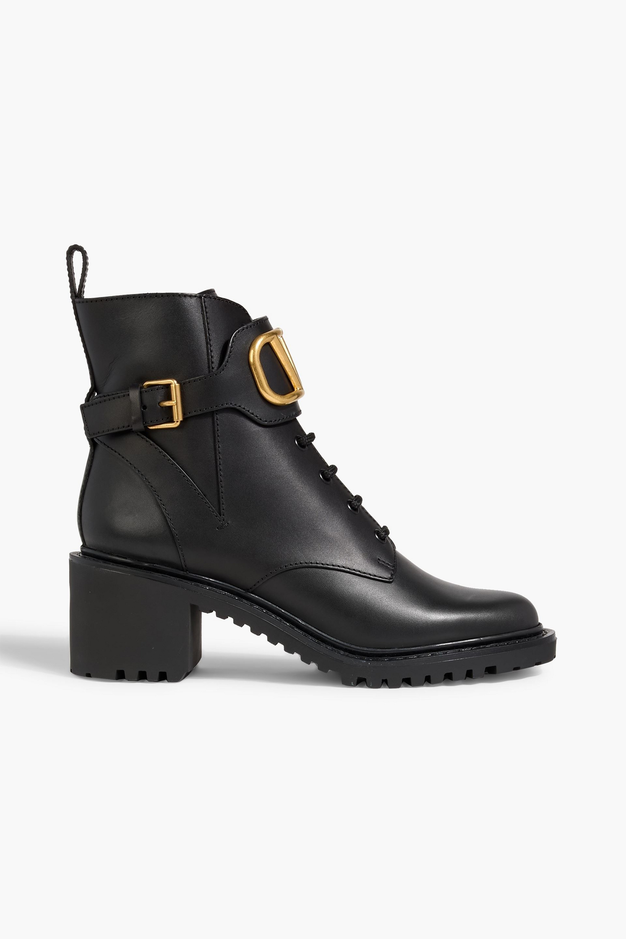 Valentino Garavani VLOGO leather combat boots