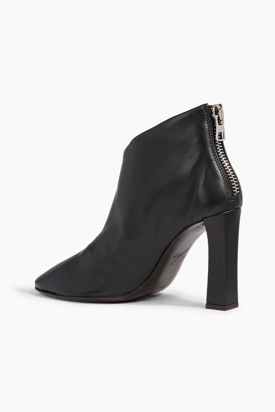 Giuseppe Zanotti Losie Bootie 90 High Heels Ankle Boots In Black Leather