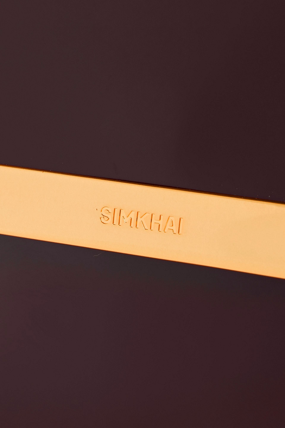 Simkhai Remy Glossed-leather Cross-body Bag In Burgundy