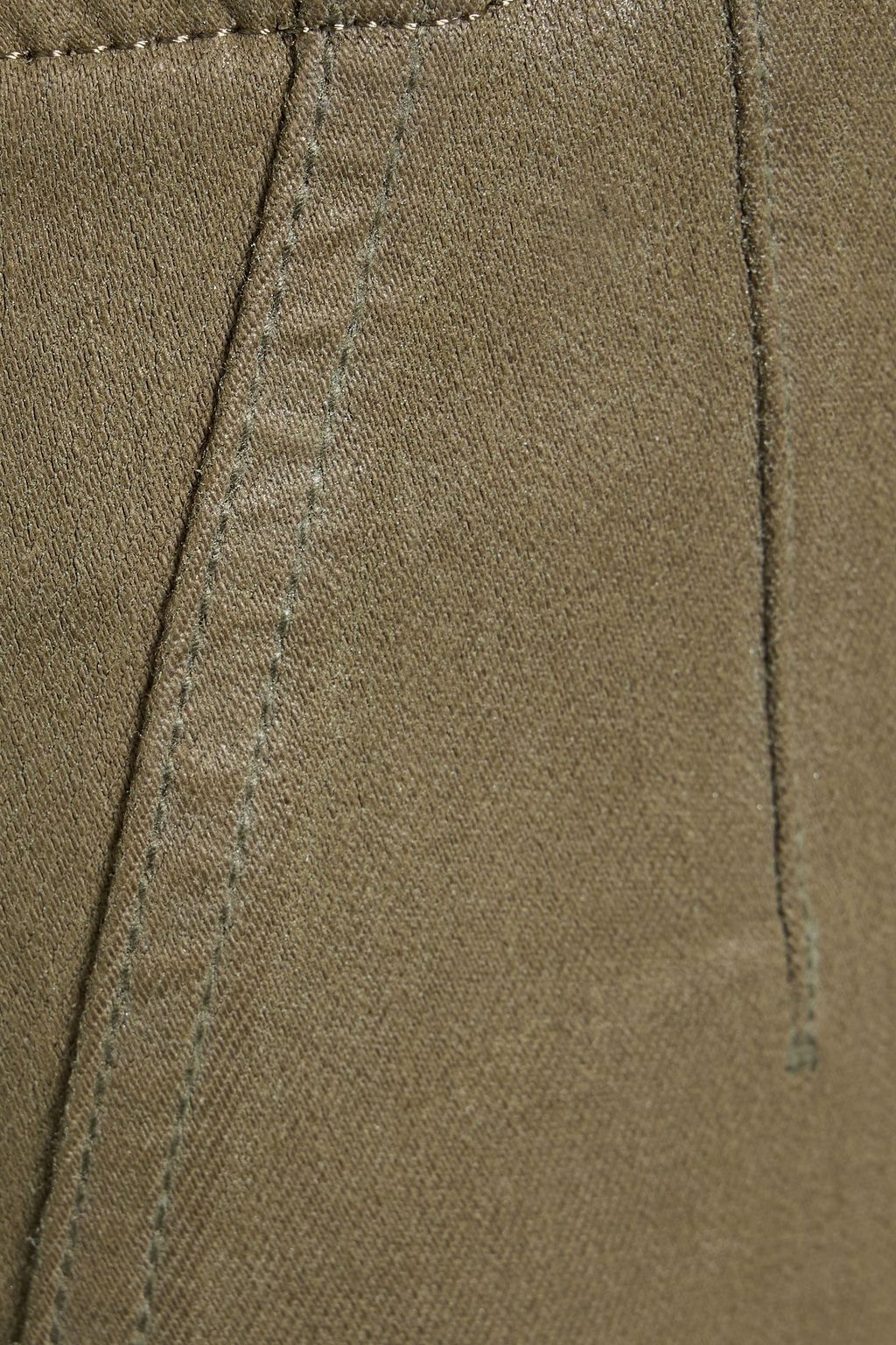 VERONICA BEARD Carson coated high-rise kick-flare jeans