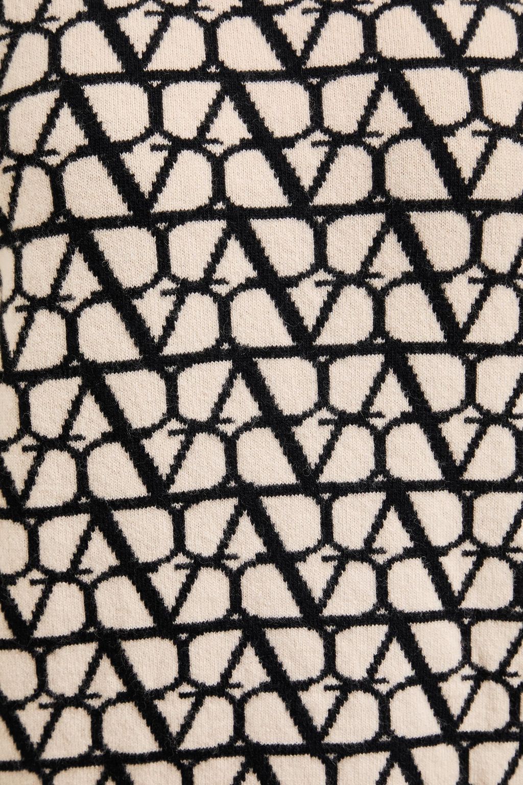 VALENTINO GARAVANI Jacquard-knit wool turtleneck sweater