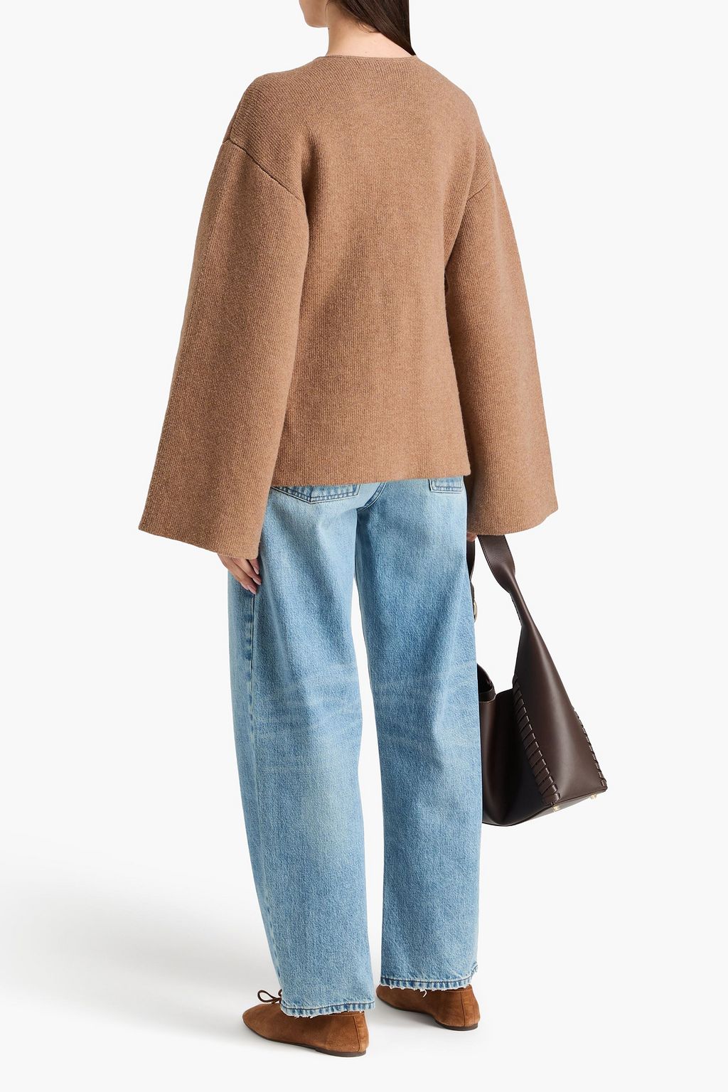 BY MALENE BIRGER كارديغان "تينلي" من مزيج الصوف بصفين من الأزرار