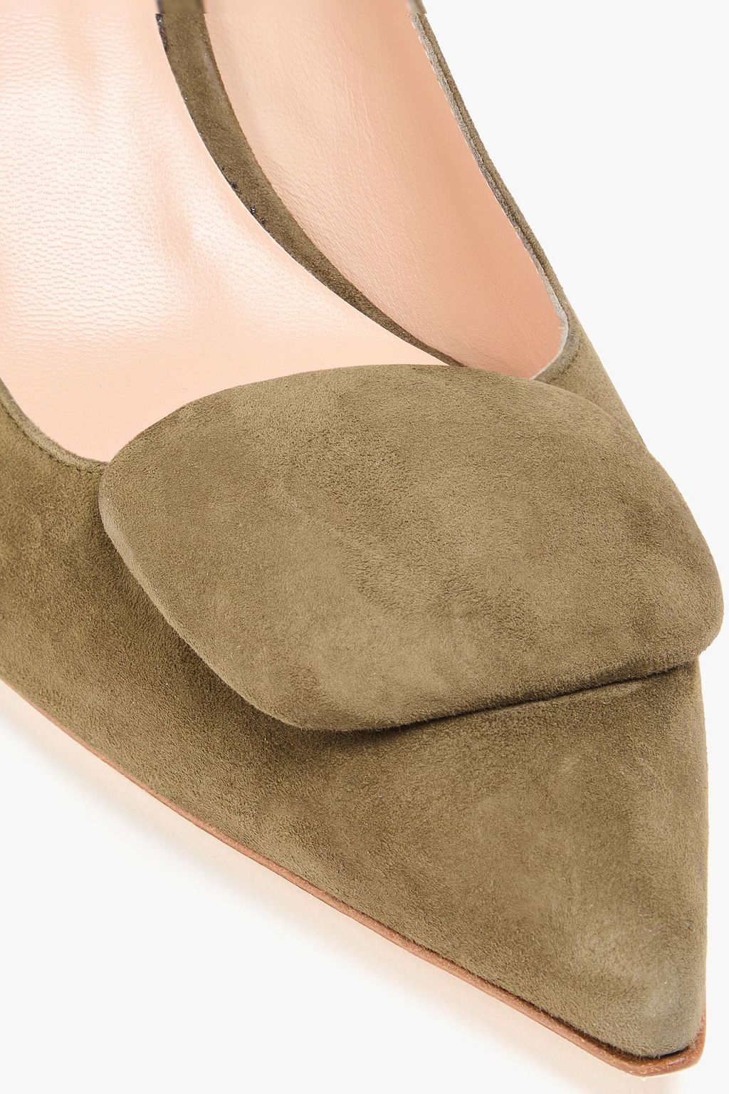 RUPERT SANDERSON Nora embellished suede pumps