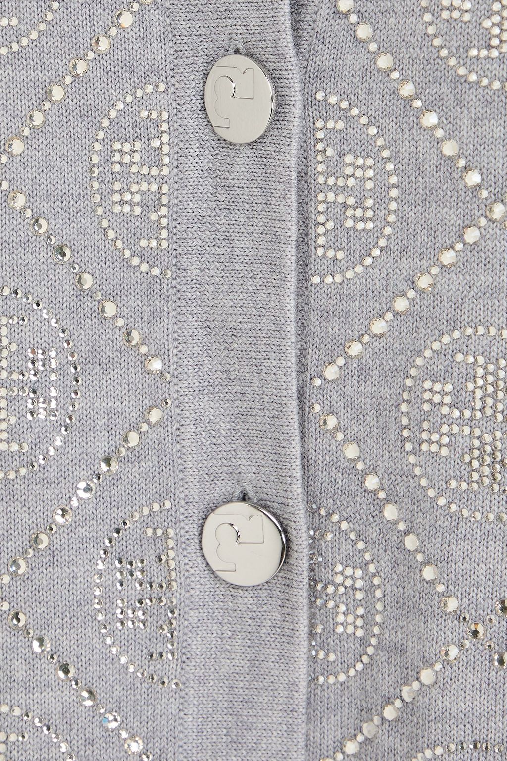 TORY BURCH Kendra embellished merino wool cardigan