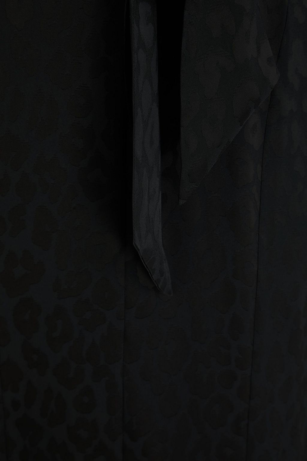 TEMPERLEY LONDON Midikleid „Willow“ aus Jacquard mit Leopardenmuster und Cape-Effekt