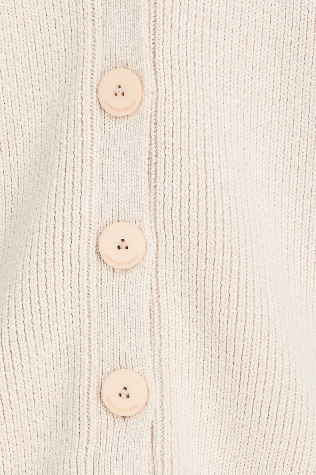 SIMKHAI Cable-knit cotton and wool-blend cardigan