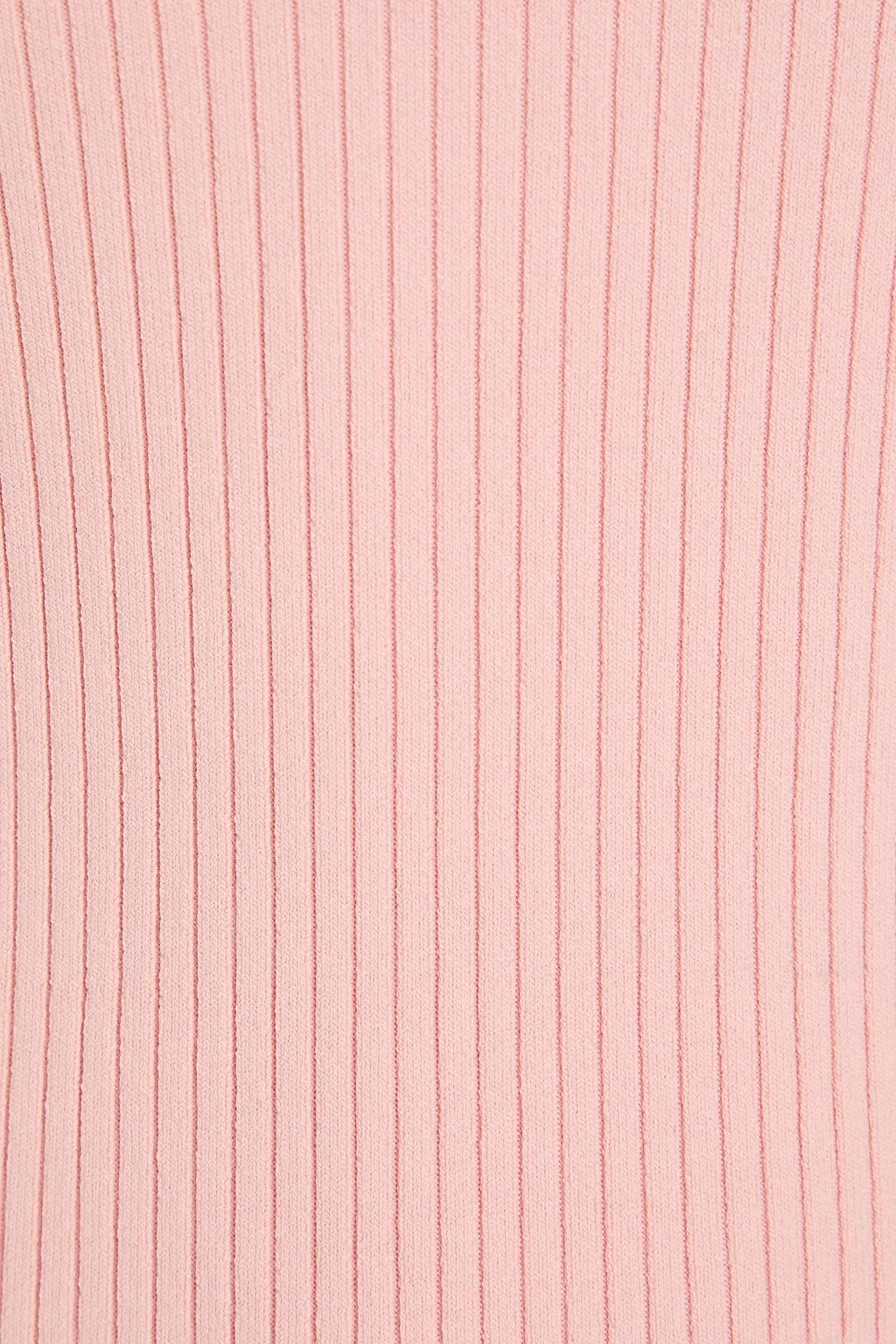 SIMKHAI Ribbed-knit midi dress