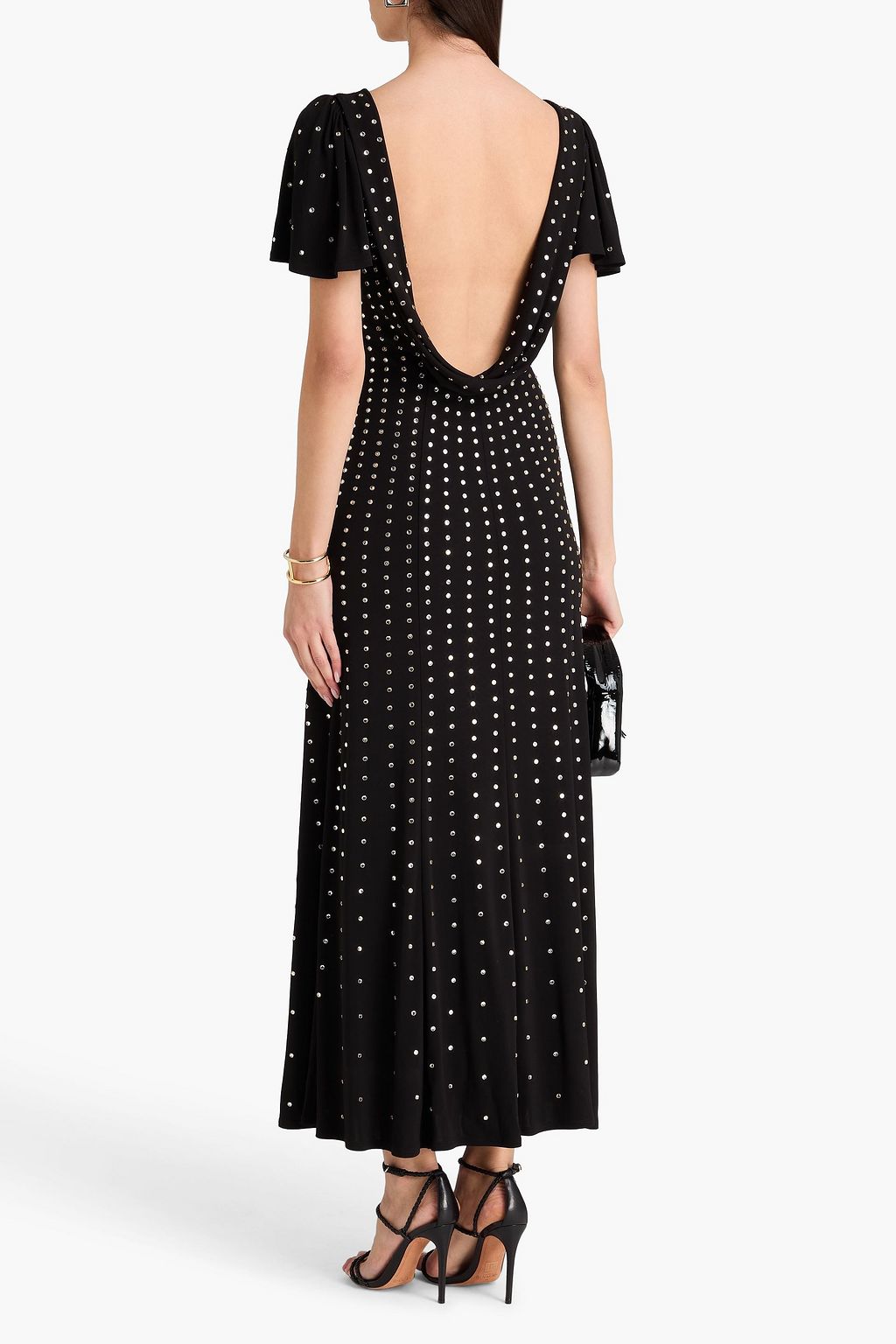TEMPERLEY LONDON Comet crystal-embellished crepe maxi dress