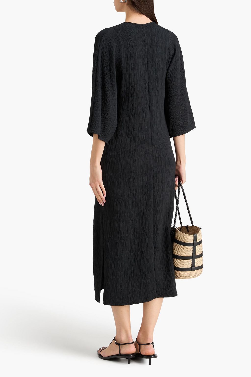 BY MALENE BIRGER فستان متوسط الطول من قماش كلوكيه المصنوع من قماش EcoVero™‎