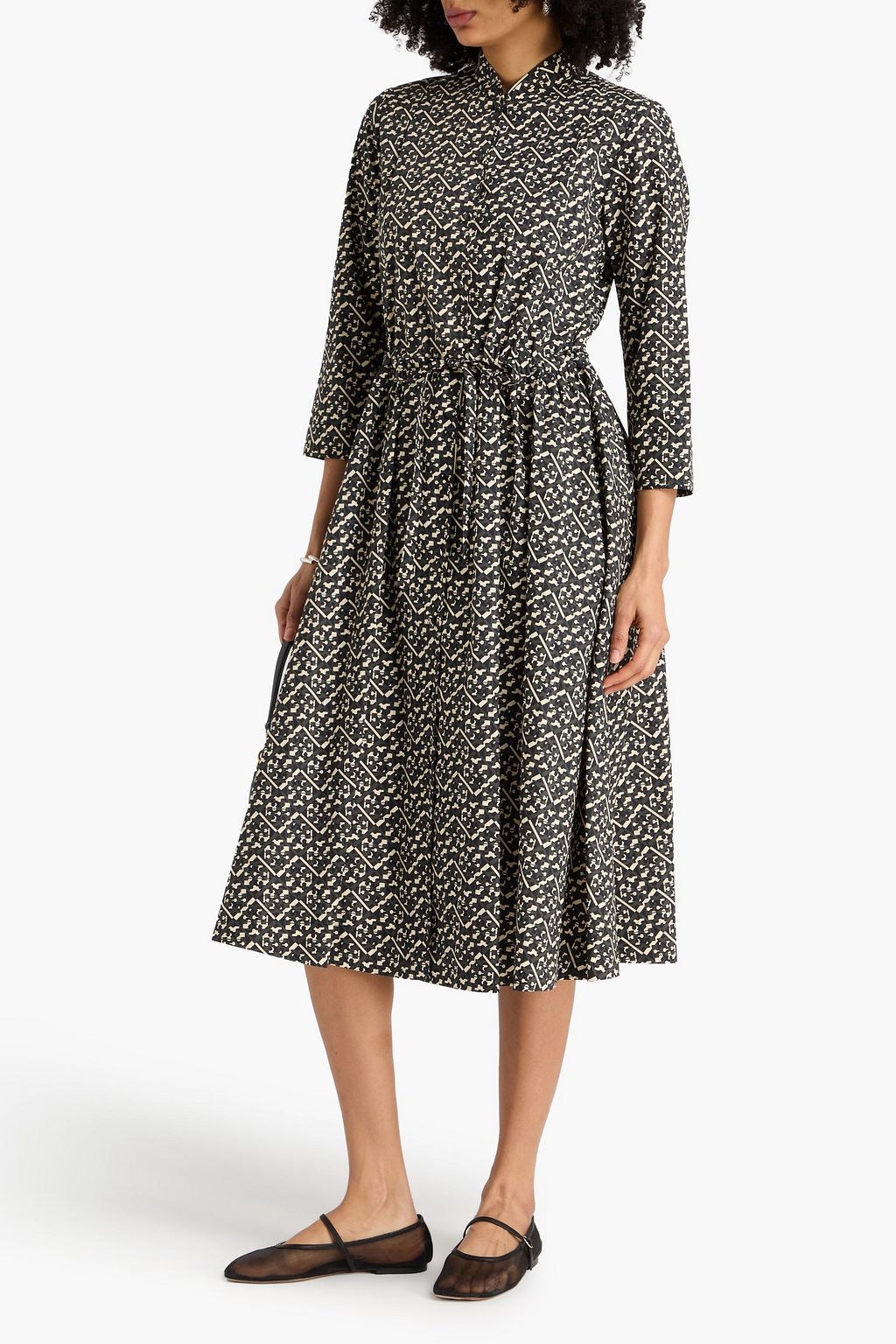 tory burch printed cotton dress Printed Cotton Shirtdress