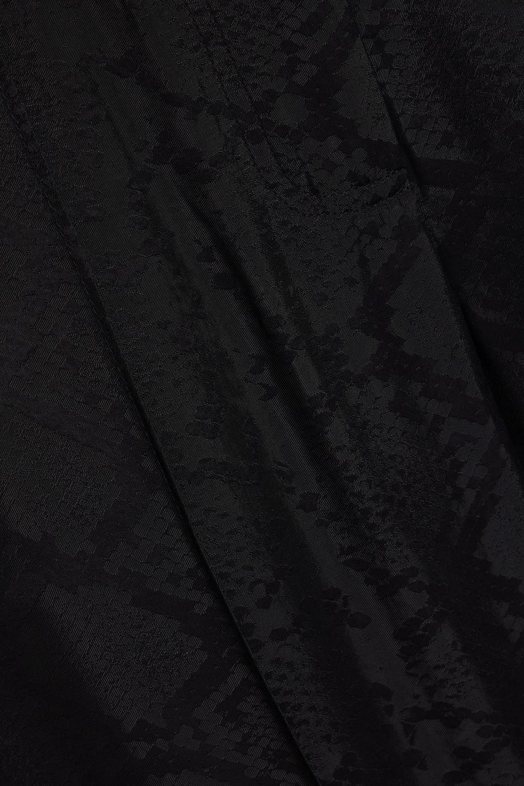 SIMKHAI 스네이크 프린트 새틴 자카드 와이드 레그 팬츠