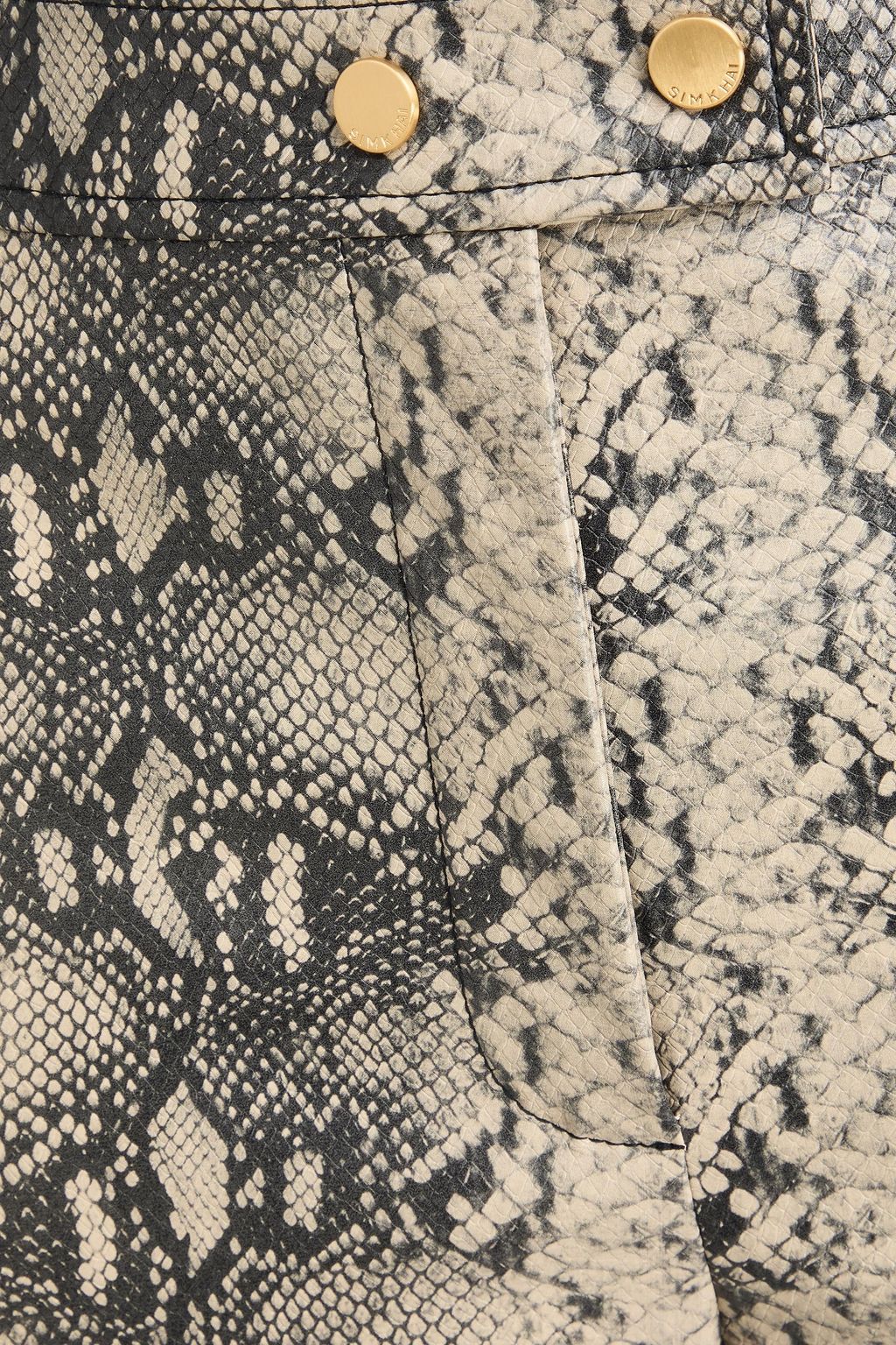 SIMKHAI 스네이크 이펙트 스트레이트 레그 팬츠
