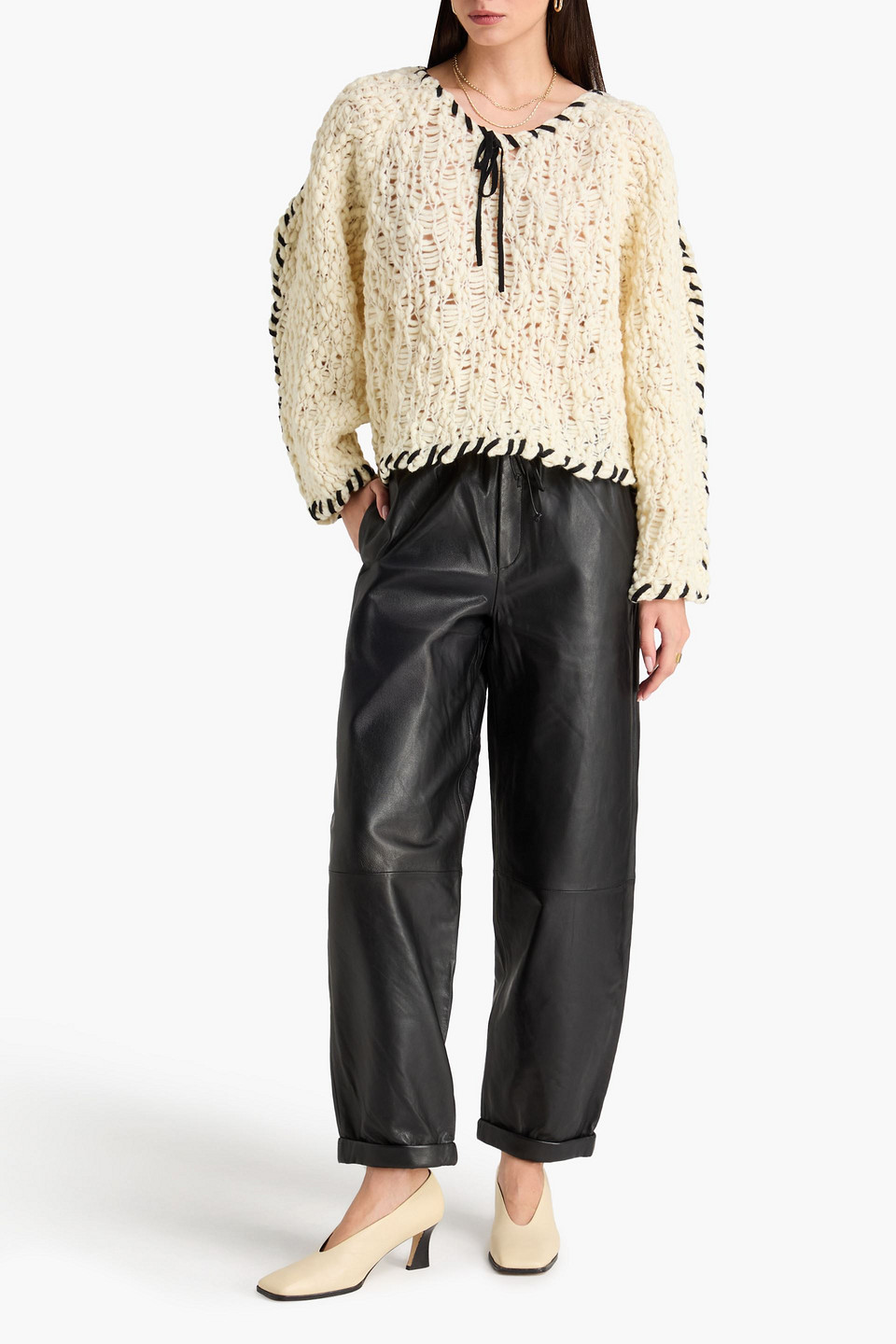  By Malene Birger - Strickpullover „milea“ - Weiß - L 