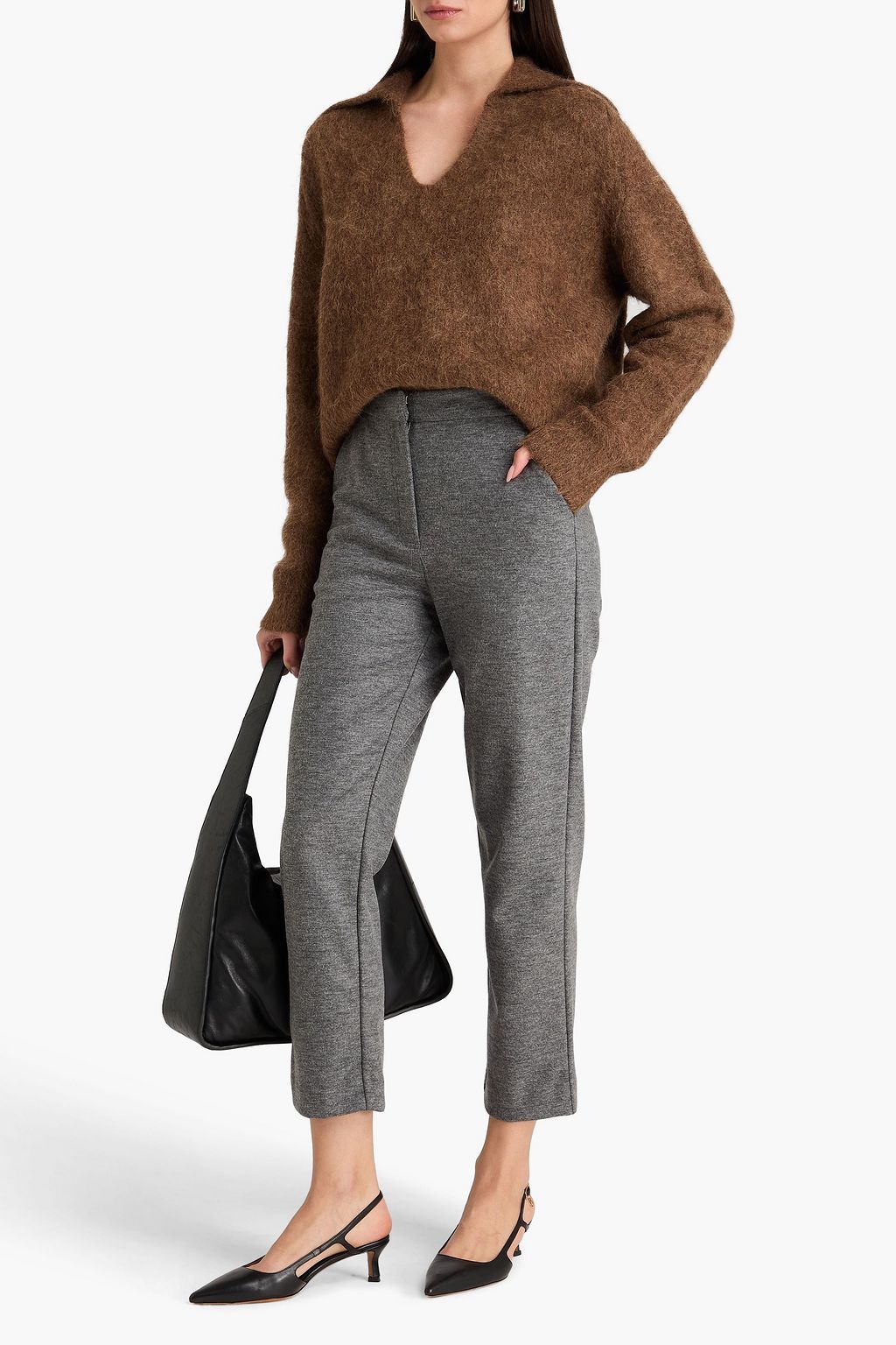 SIMKHAI Hayley cropped jersey track pants