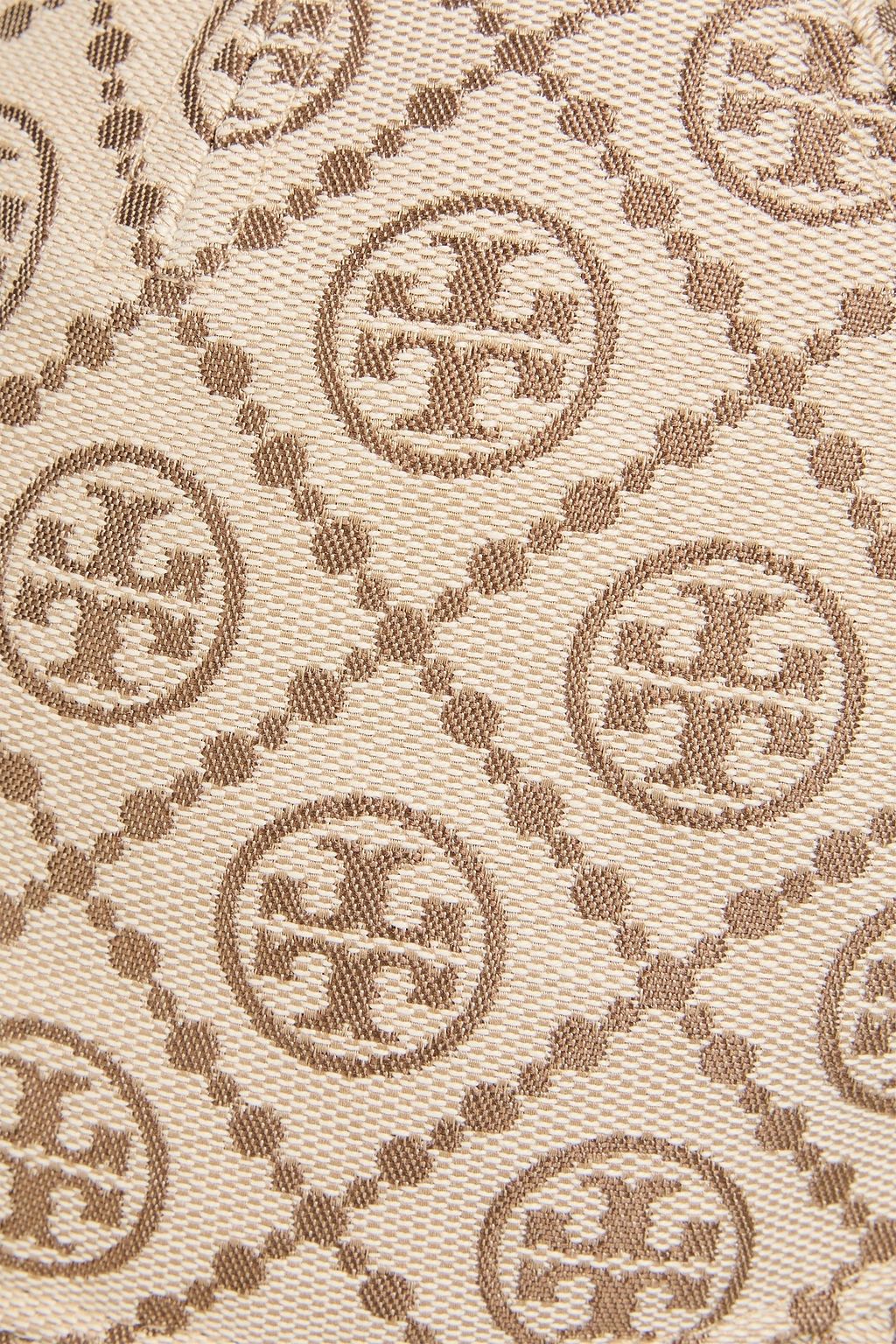 TORY BURCH قبعة بيسبول من الكنفا مزينة بطبعات