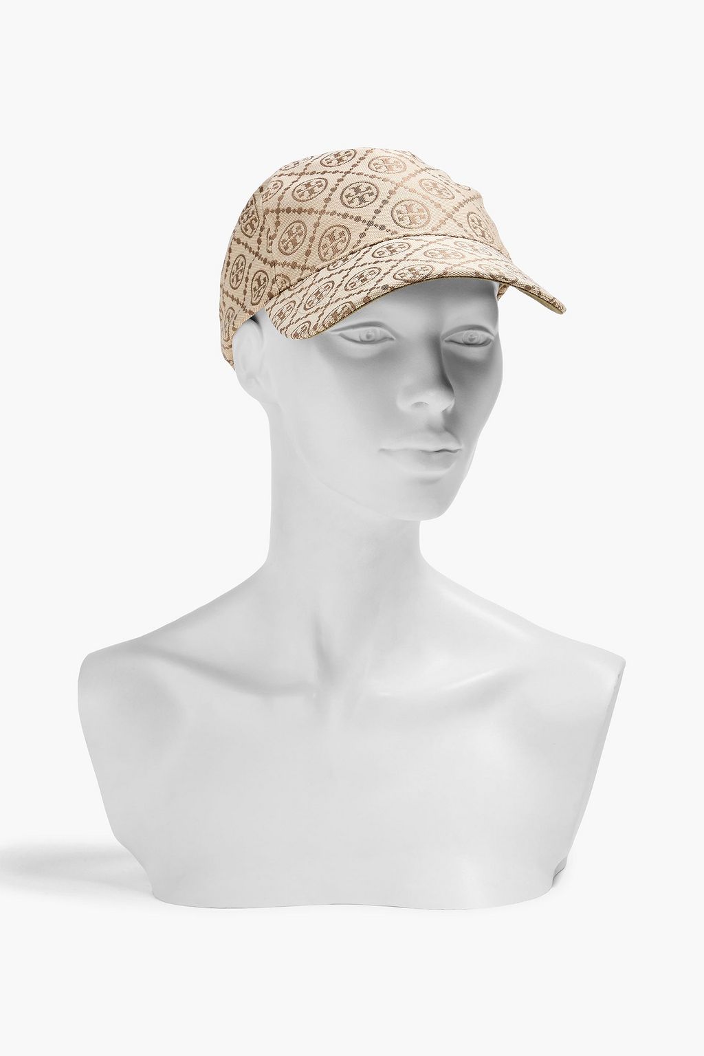 TORY BURCH قبعة بيسبول من الكنفا مزينة بطبعات