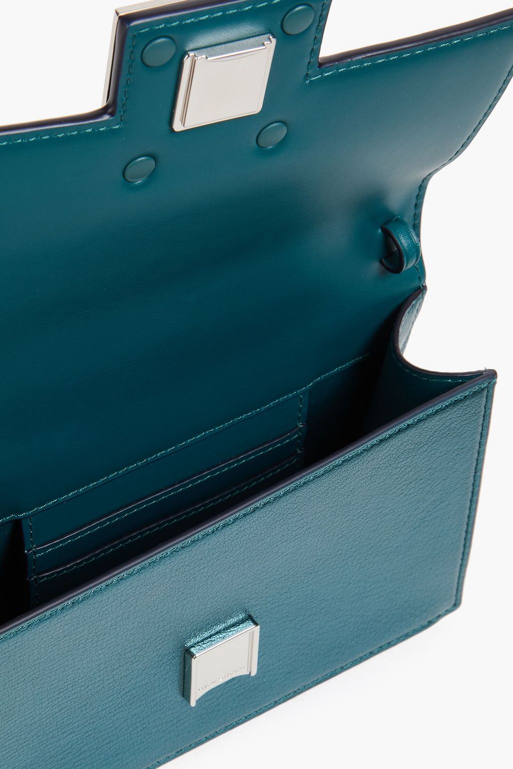 TORY BURCH Bon Bon metallic pebbled-leather tote