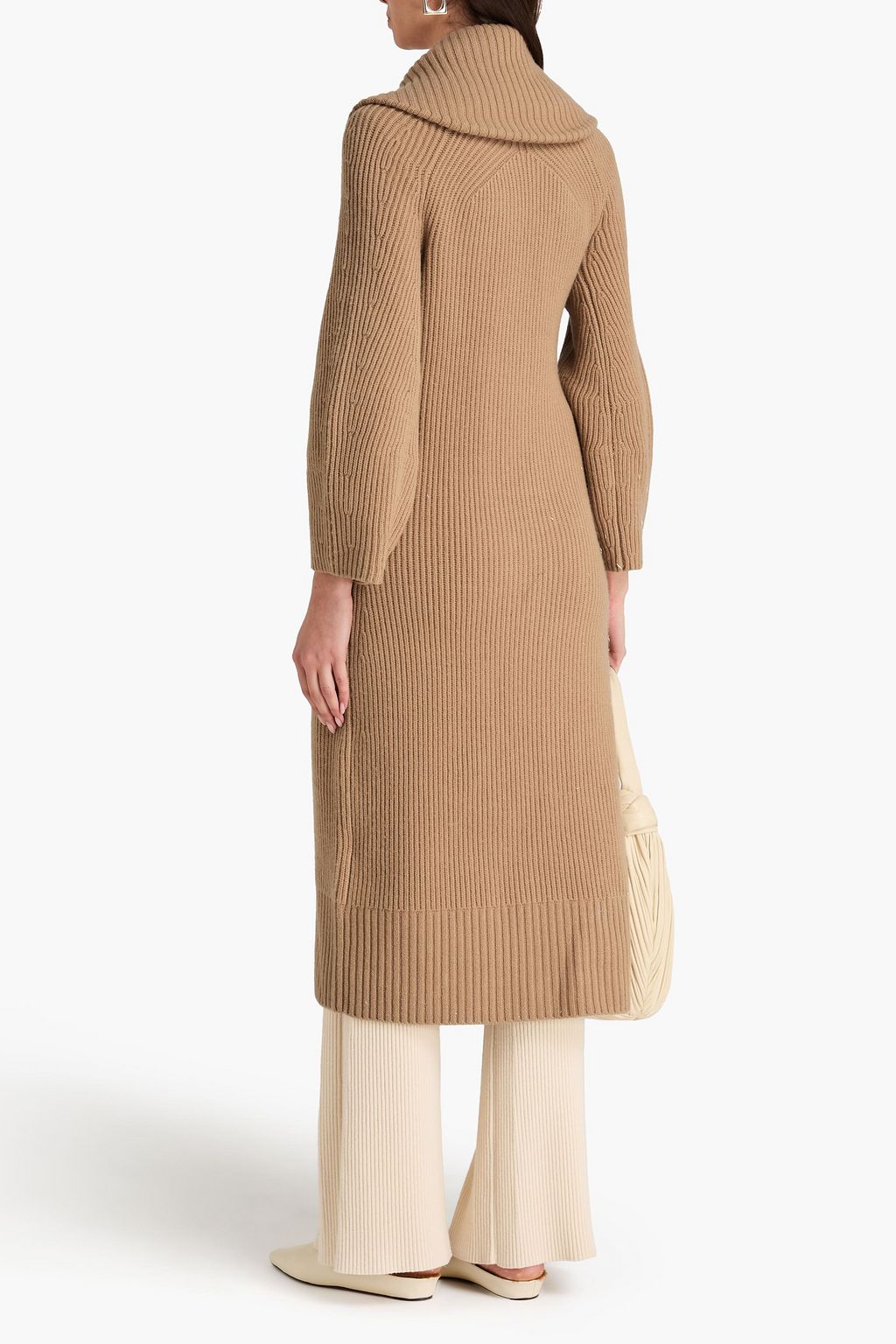 SIMKHAI Merino wool and cashmere-blend cardigan