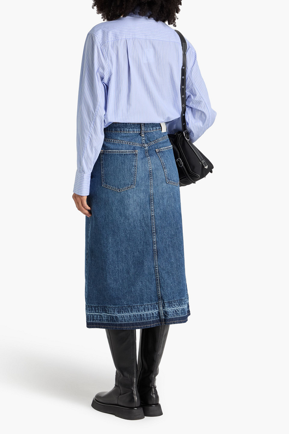  Simkhai - Denim Midi Skirt - Blue - S 