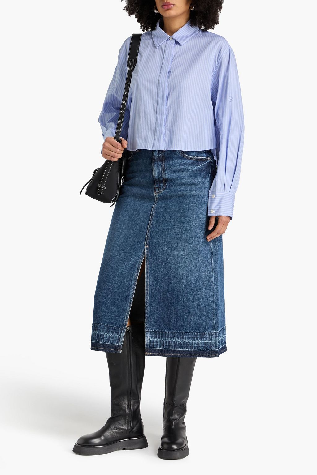 SIMKHAI デニム ミディスカート