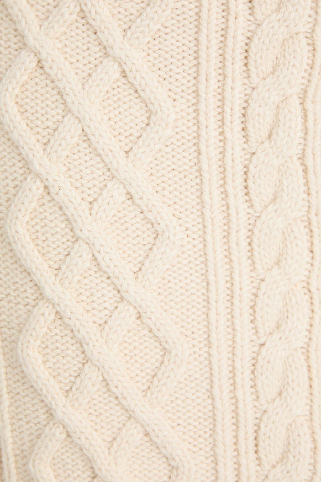 SIMKHAI Cable-knit cotton-blend mini skirt