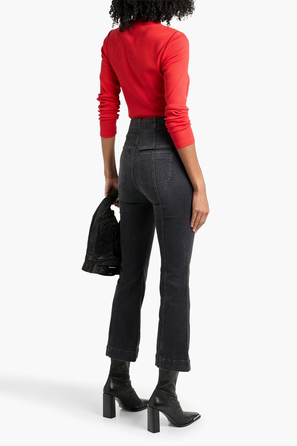 VERONICA BEARD Carson high-rise kick-flare jeans