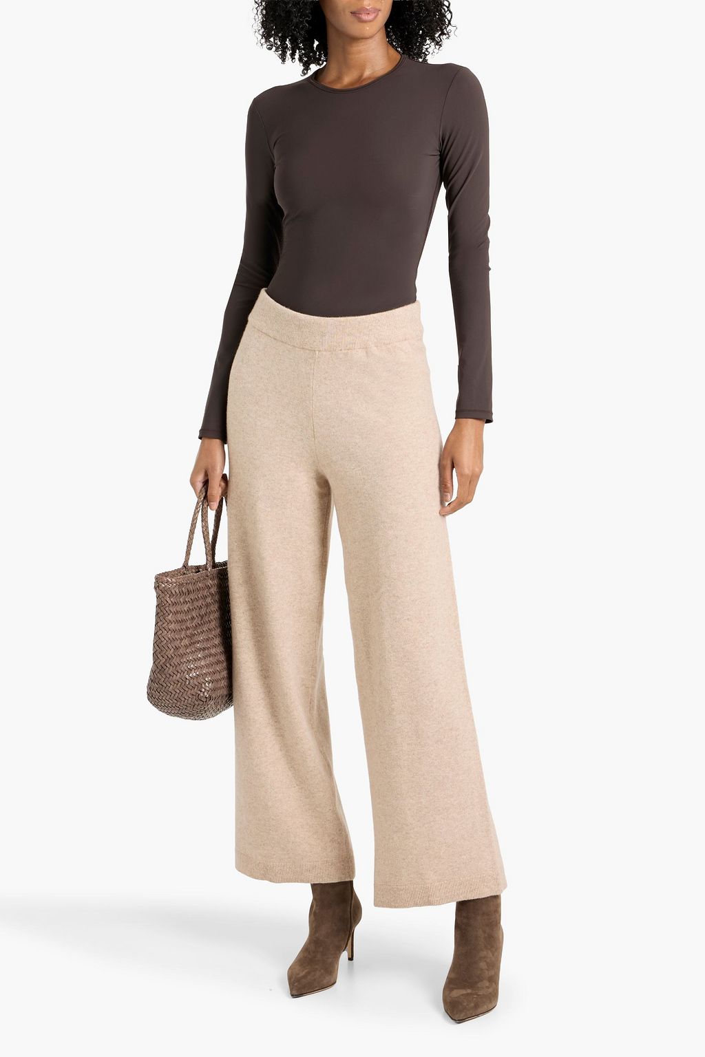 VERONICA BEARD Jenkins wool-blend wide-leg pants