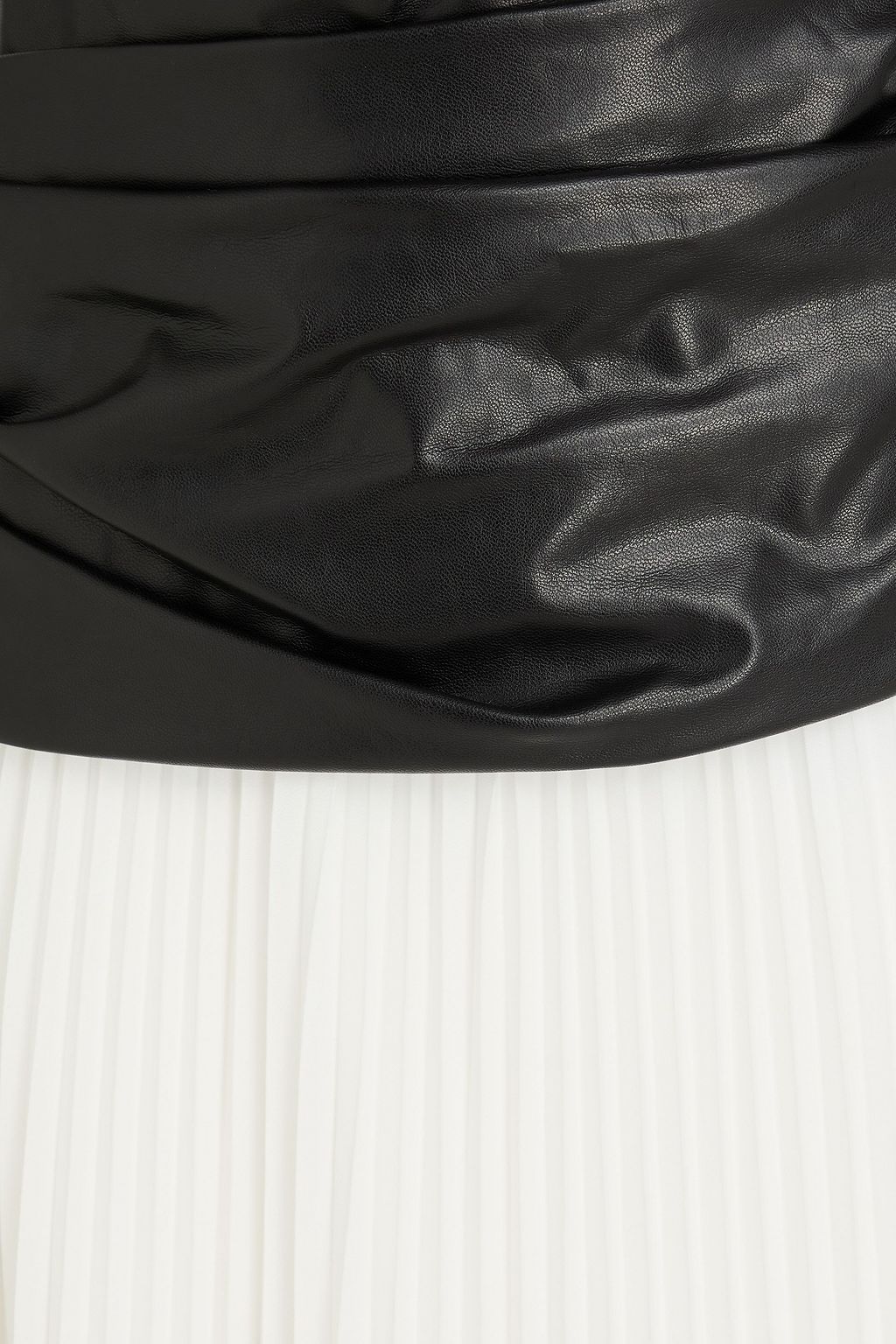 SIMKHAI Arie strapless pleated georgette maxi dress