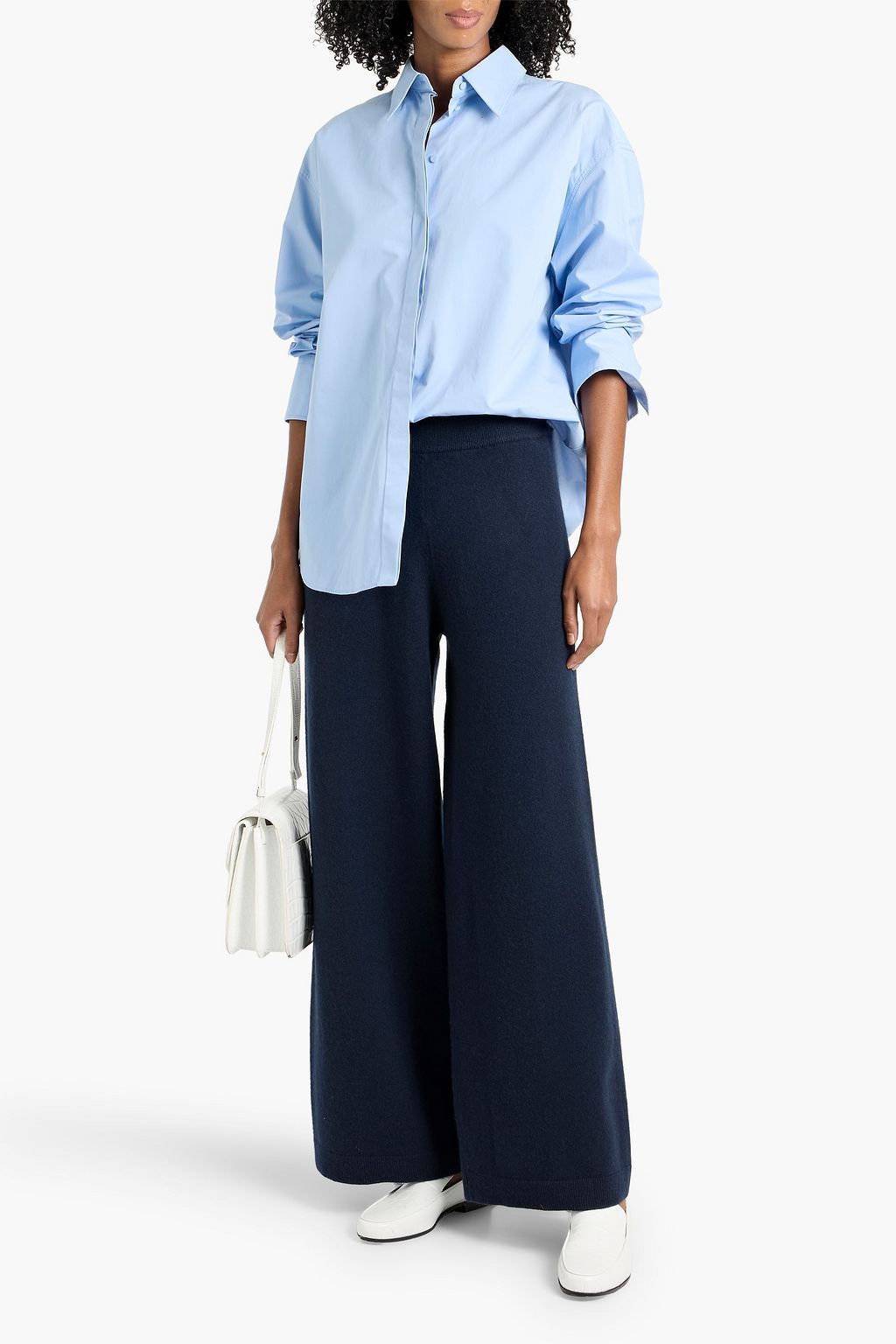 VERONICA BEARD Jenkins wool-blend wide-leg pants