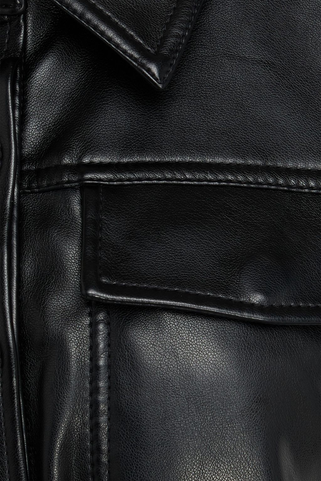 SIMKHAI 랩 스타일 미니 셔츠 드레스