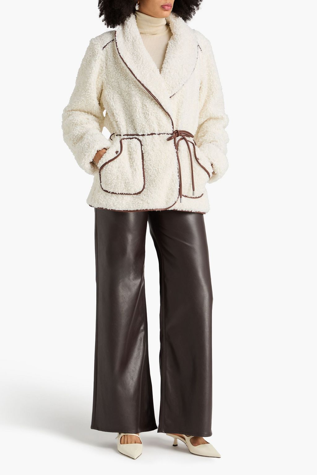 SIMKHAI Teddy fleece jacket