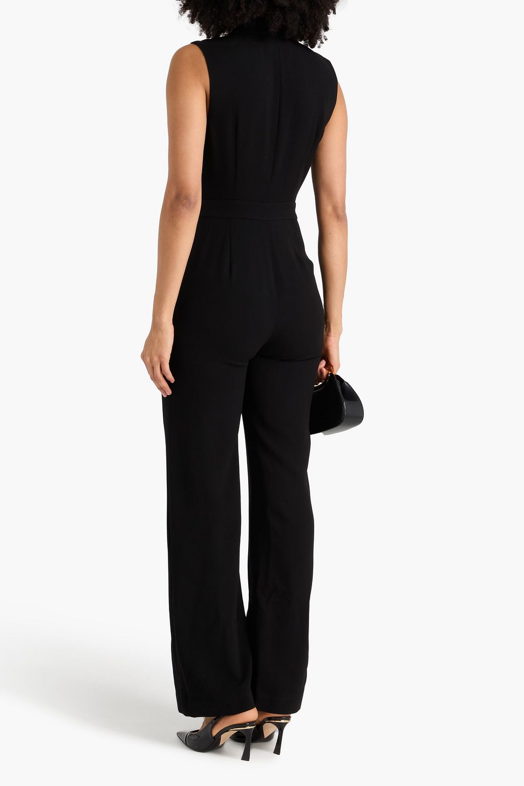 SIMKHAI Wrap-effect crepe jumpsuit