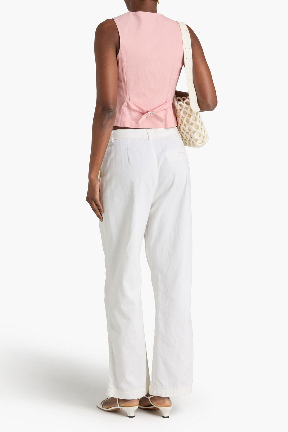  Simkhai - Linen-blend Vest - Pink - Us 4 