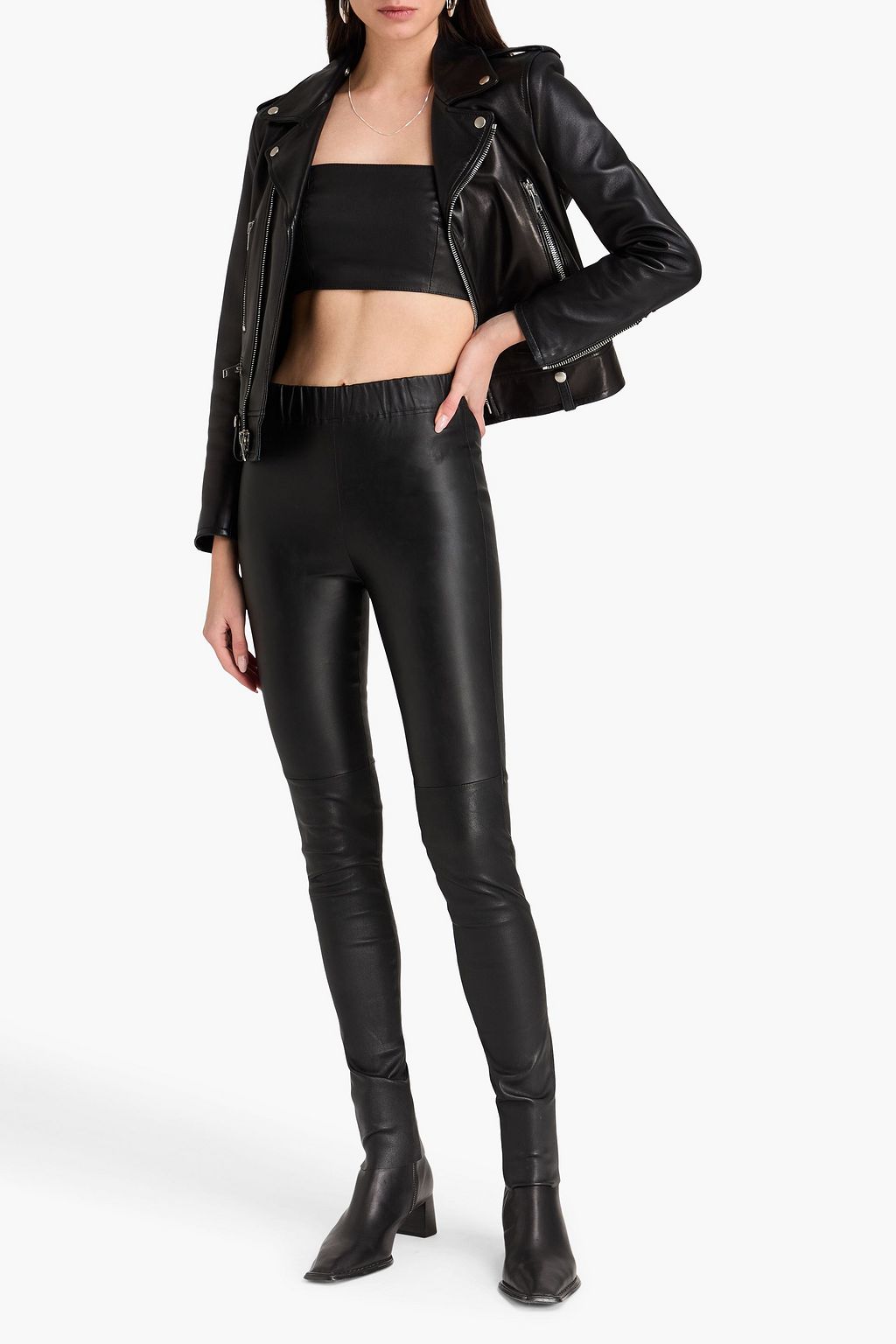 DOM GOOR Leather leggings