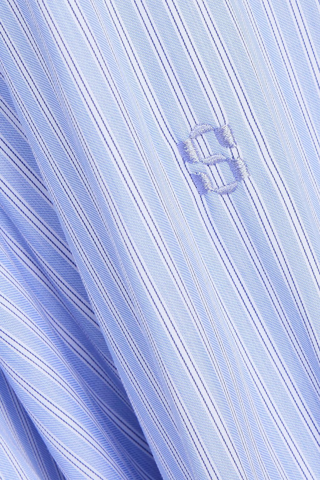 SIMKHAI Renata striped cotton Oxford shirt