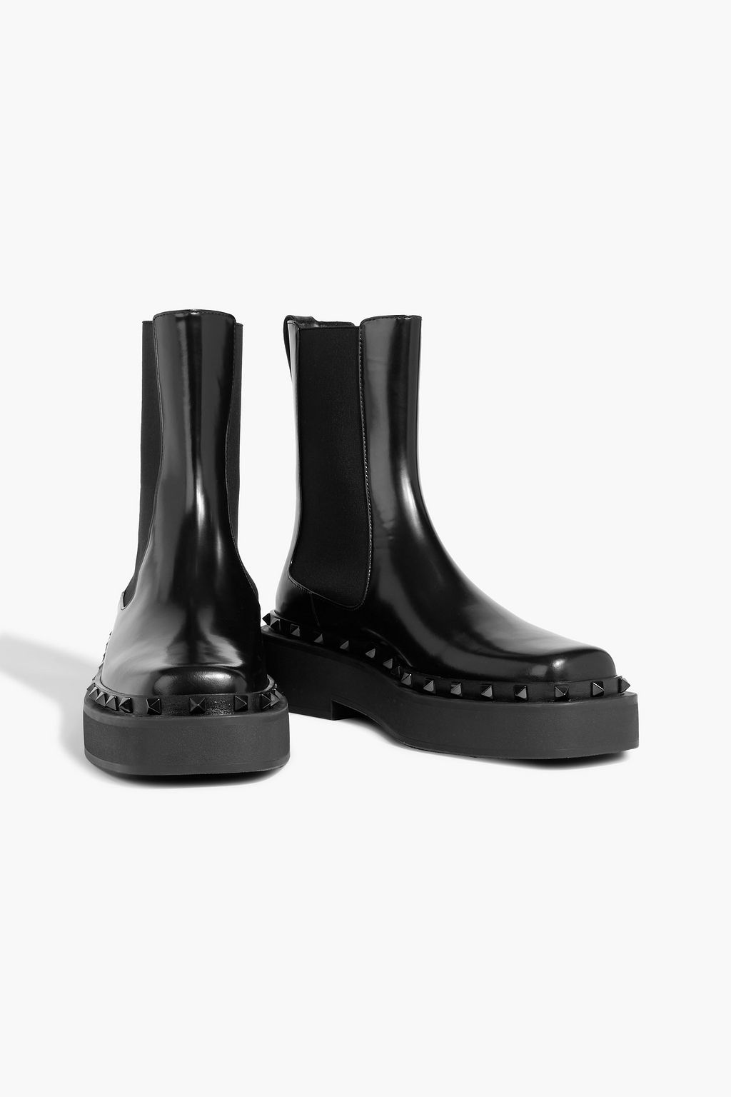 VALENTINO GARAVANI Rockstud M-Way leather Chelsea boots