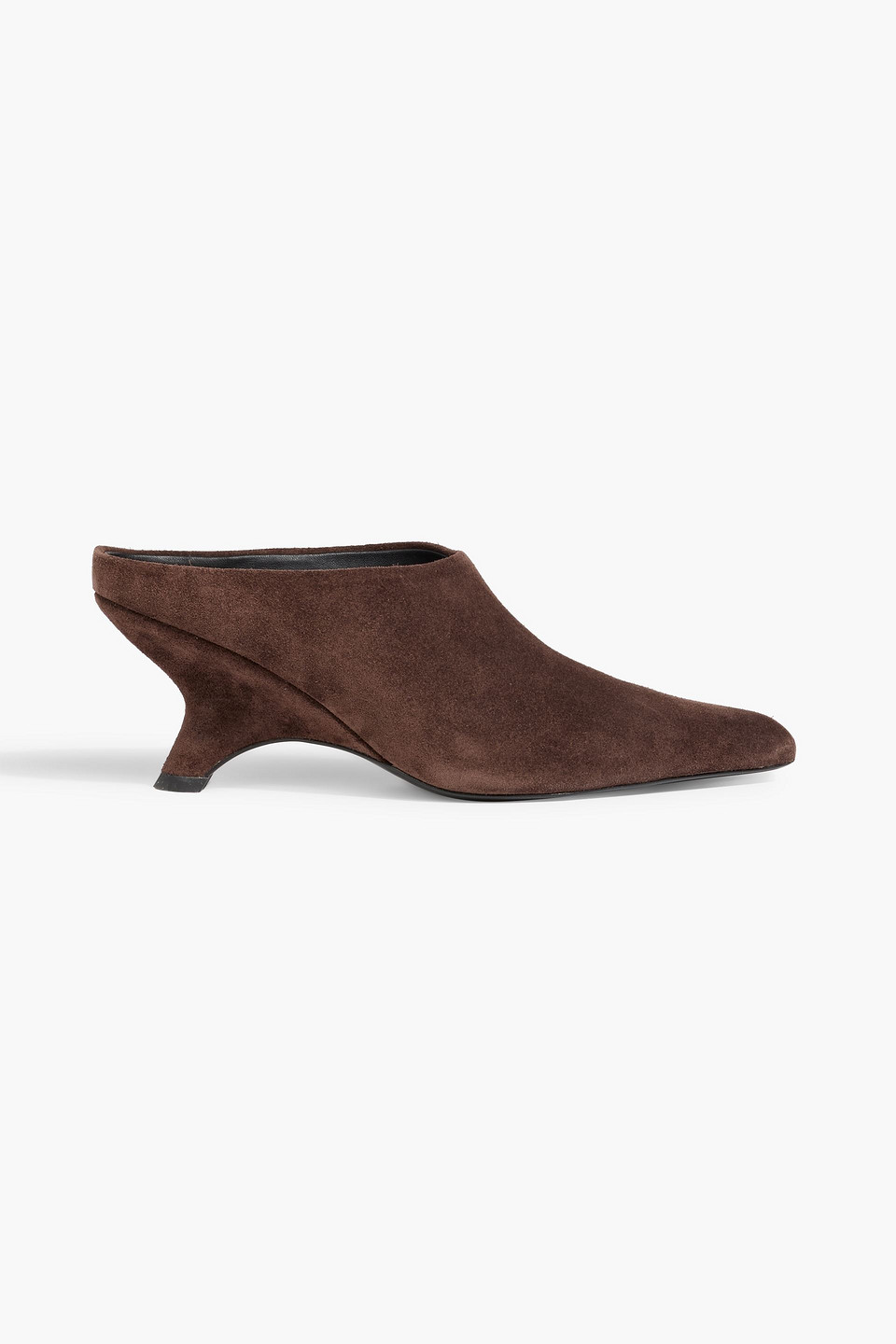 Simkhai Shadow Suede Mules In Brown