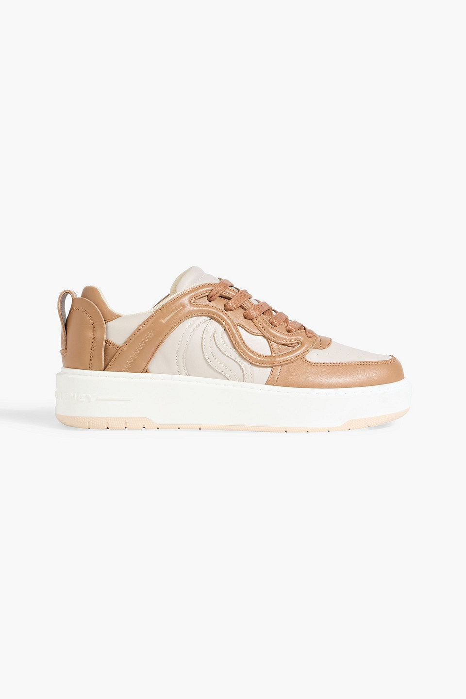 Stella Mccartney S-wave 1 Quilted Sneakers In Brown