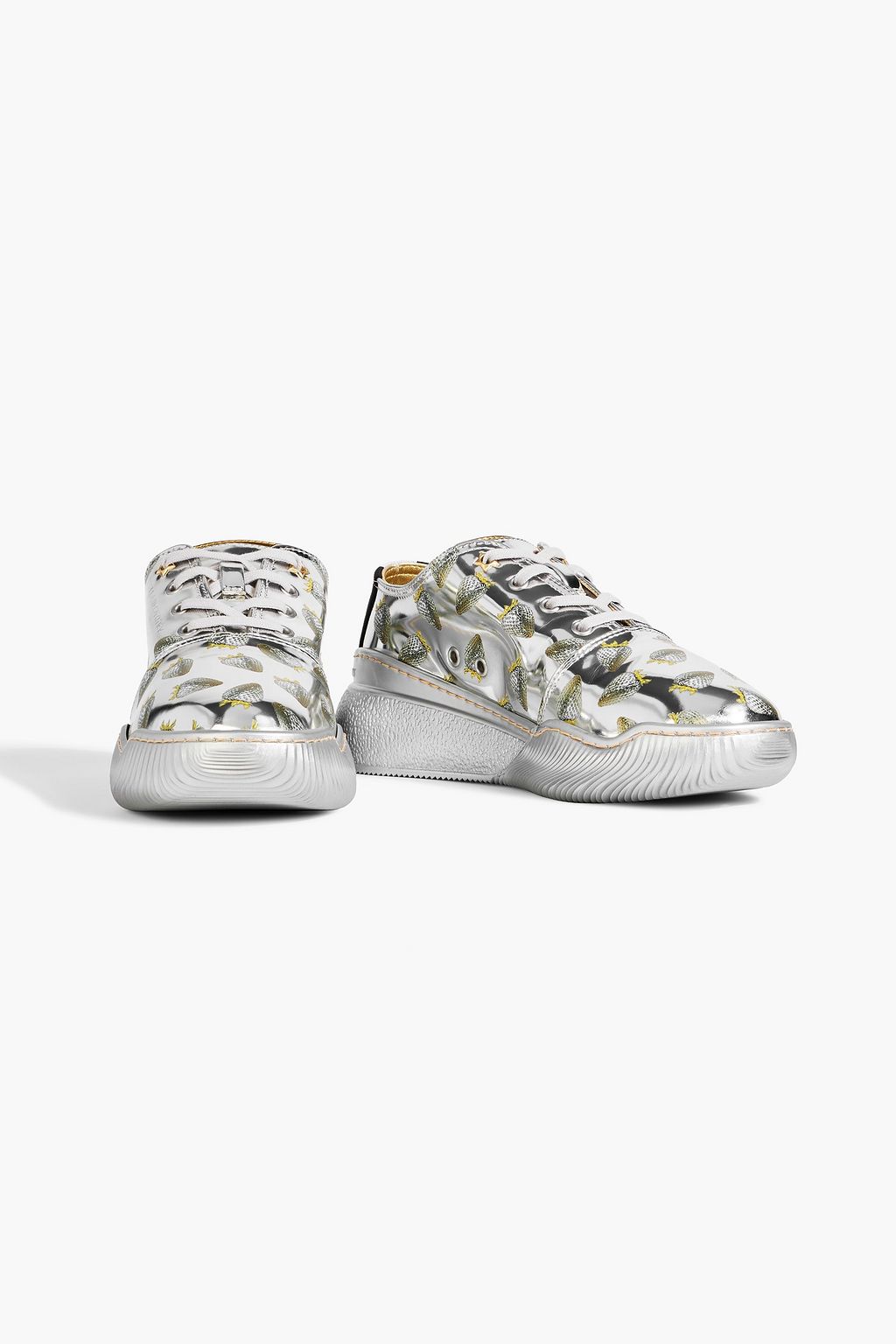 STELLA MCCARTNEY Loop printed mirrored sneakers