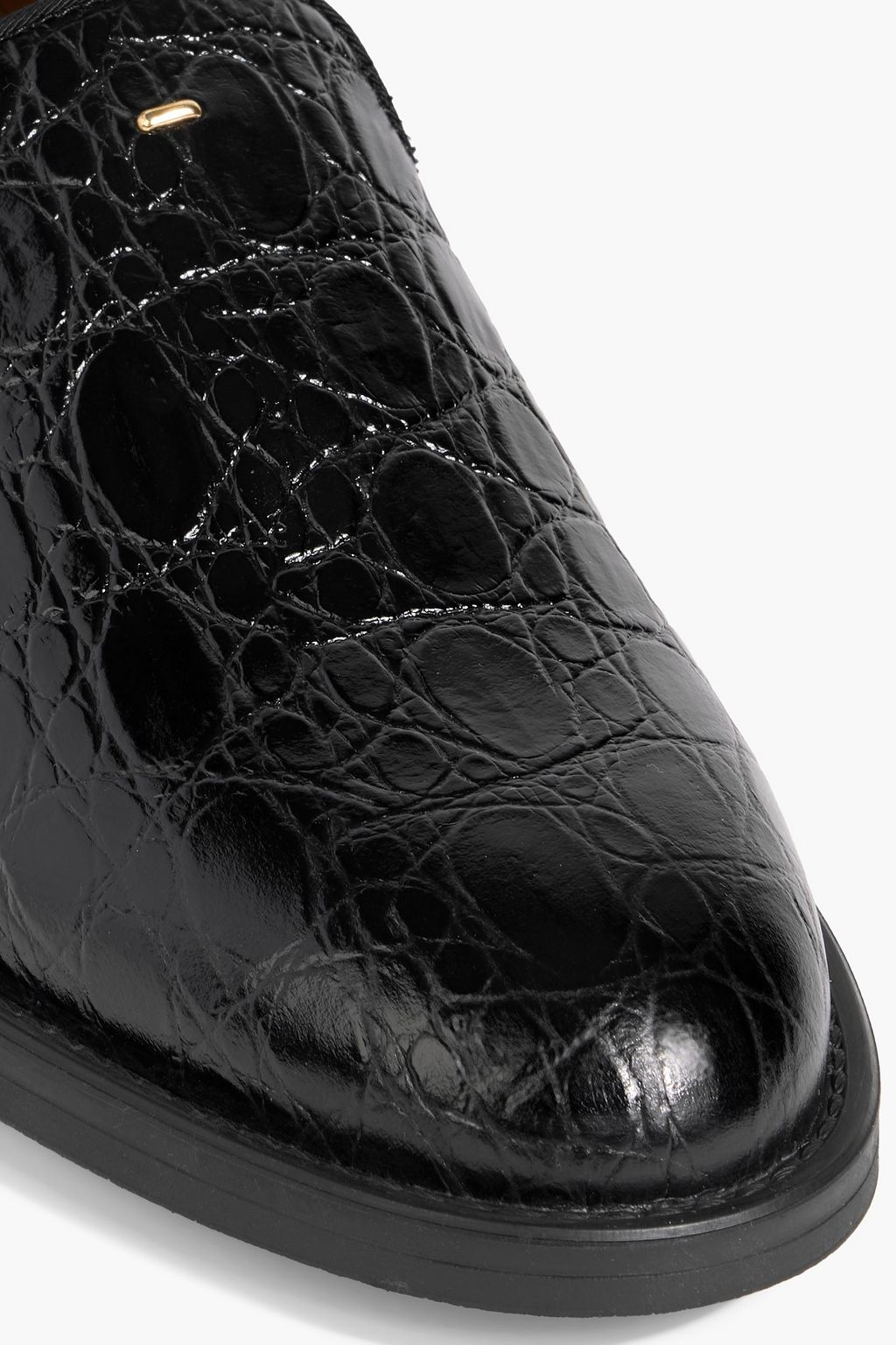 GIUSEPPE ZANOTTI Dories croc-effect leather loafers