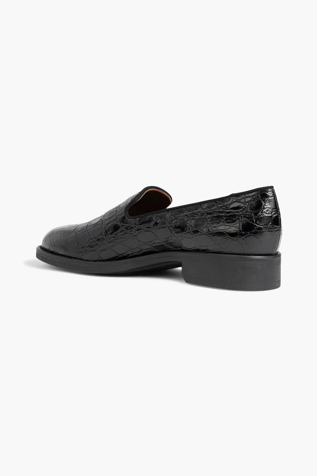 GIUSEPPE ZANOTTI Dories croc-effect leather loafers