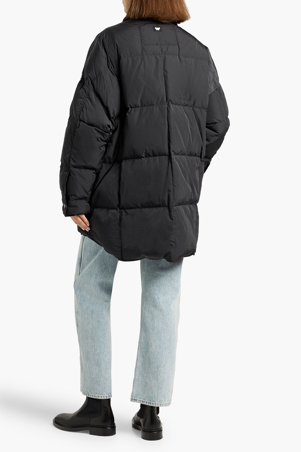 Weekend Max Mara Carlos Quilted Shell Down Coat In Black