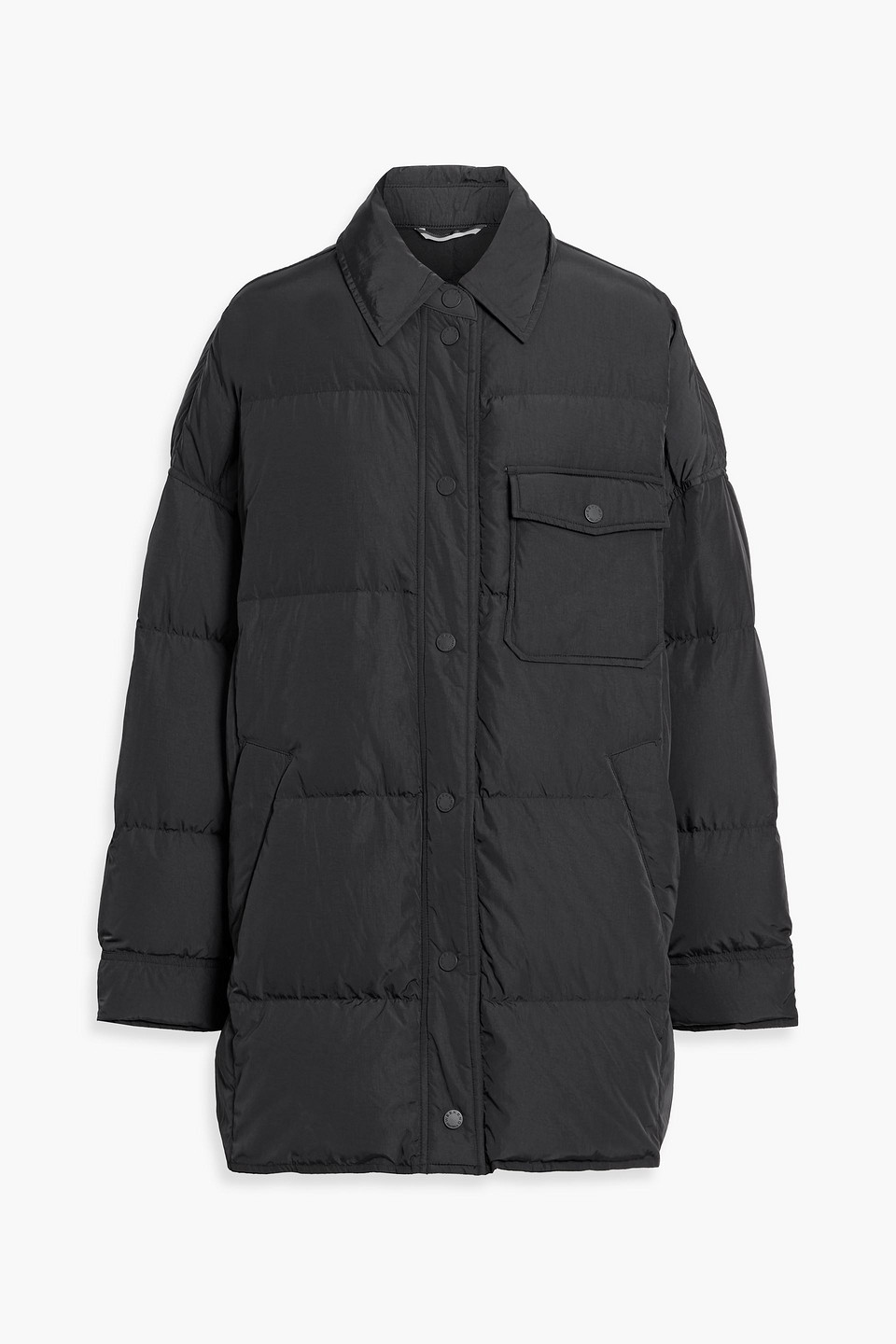 Weekend Max Mara Carlos Quilted Shell Down Coat In Black