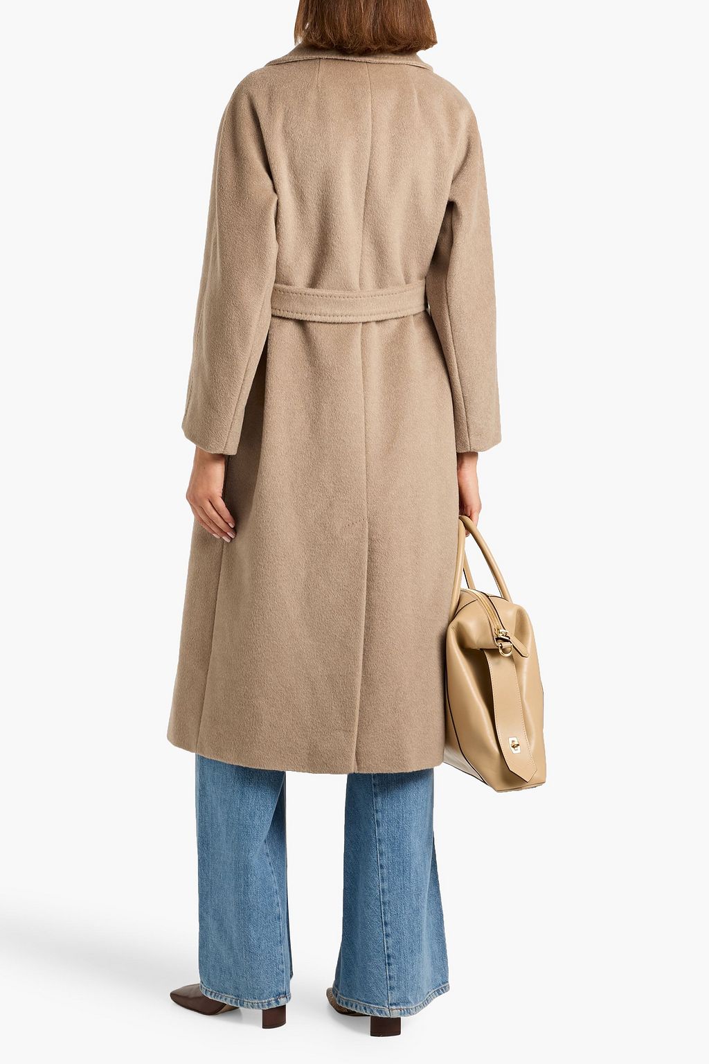 WEEKEND MAX MARA Tempera belted brushed-felt coat
