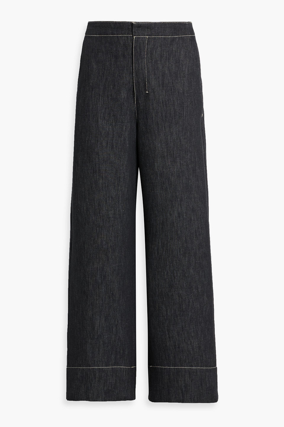 Max Mara Omelia High-rise Wide-leg Jeans In Black