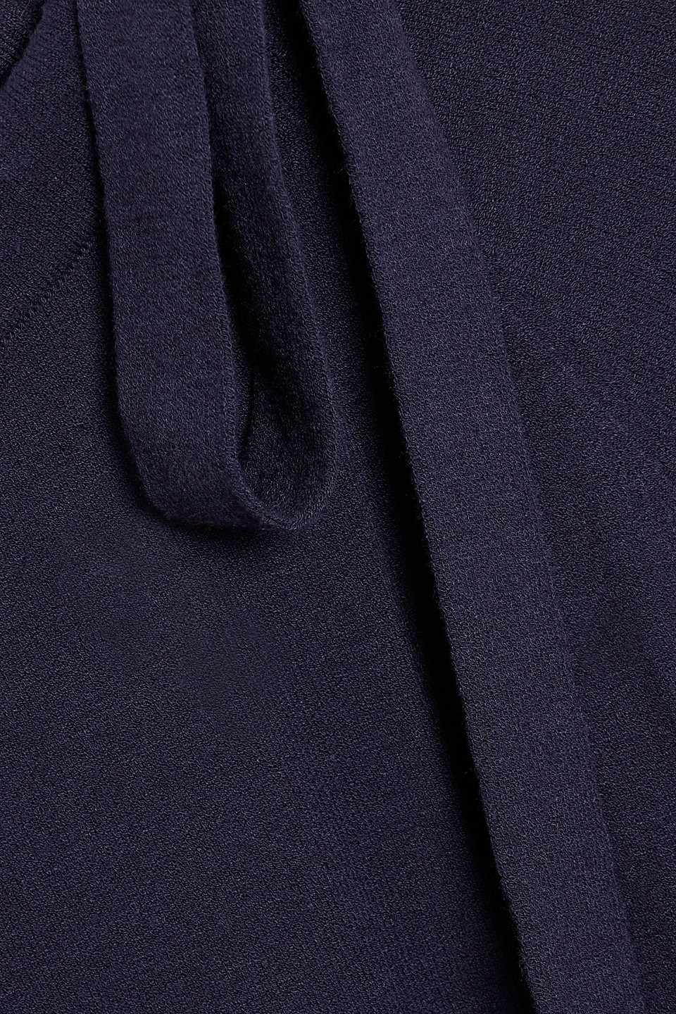 Weekend Max Mara Umano Tie-detailed Knitted Sweater In Blue